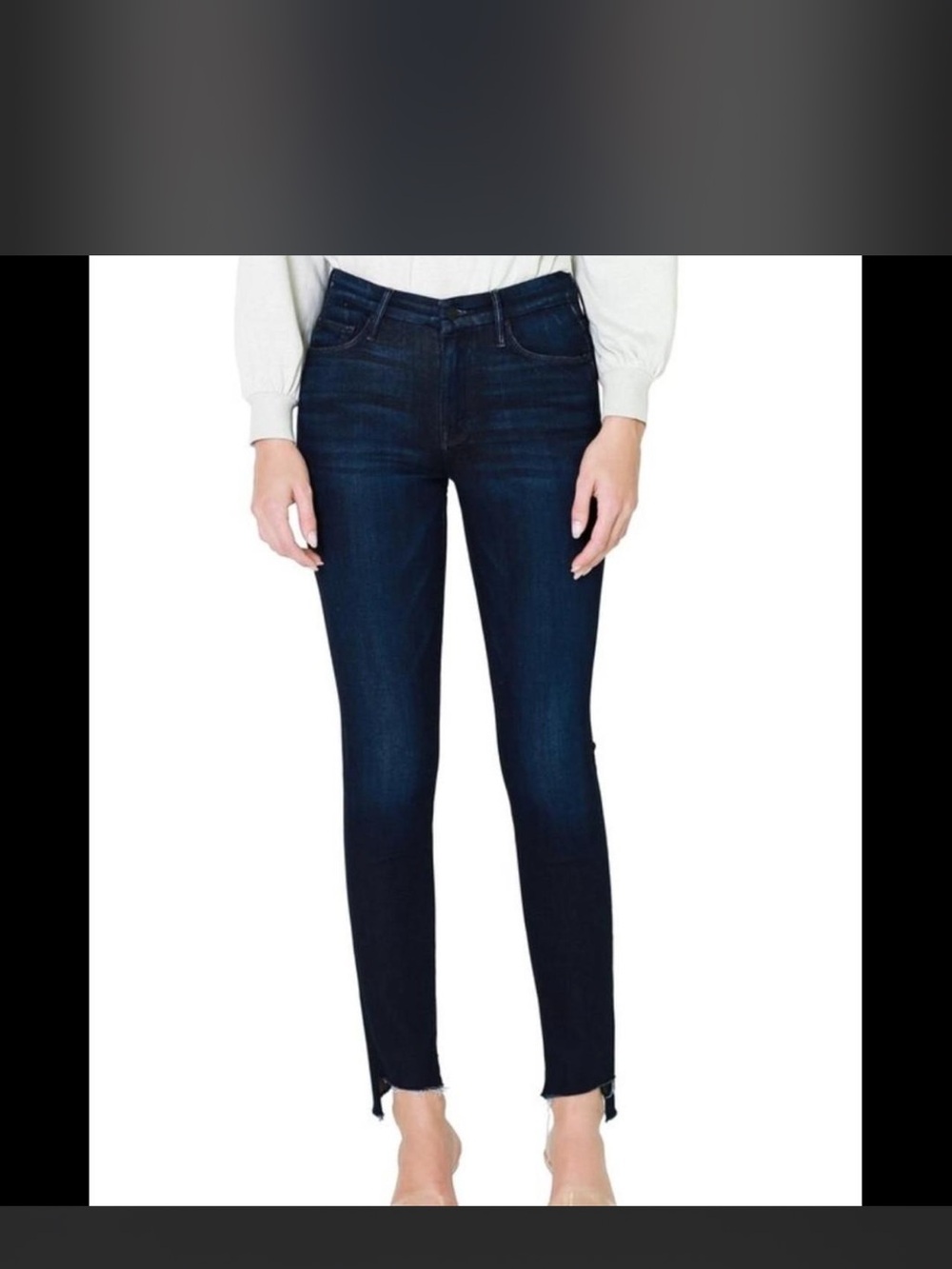 MOTHER the looker two step ankle fray 28